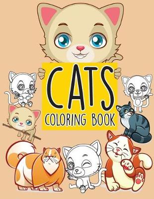 Cover of Cats pattern doodles; Easy coloring book for kids toddler, Imagination learning in school and home