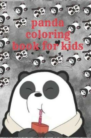 Cover of panda coloring book for kids