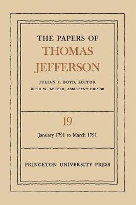 Cover of The Papers of Thomas Jefferson, Volume 19