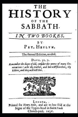 Book cover for The History of the Sabbath