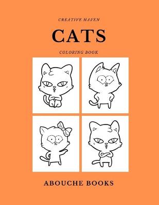 Book cover for Creative Haven Cats Coloring Book