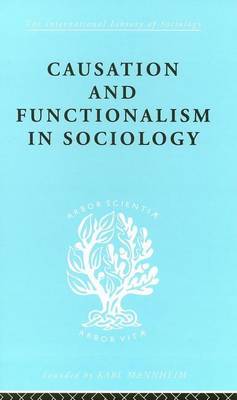 Cover of Causation and Functionalism in Sociology