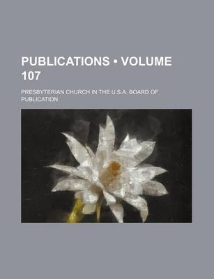 Book cover for Publications (Volume 107)