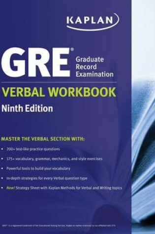 Cover of GRE Verbal Workbook