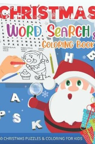 Cover of Christmas Word Search for Kids Ages 4-8