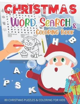 Book cover for Christmas Word Search for Kids Ages 4-8