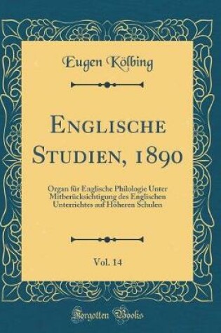 Cover of Englische Studien, 1890, Vol. 14