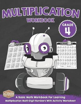 Book cover for Multiplication Workbook Grade 4