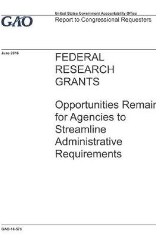 Cover of Federal Research Grants