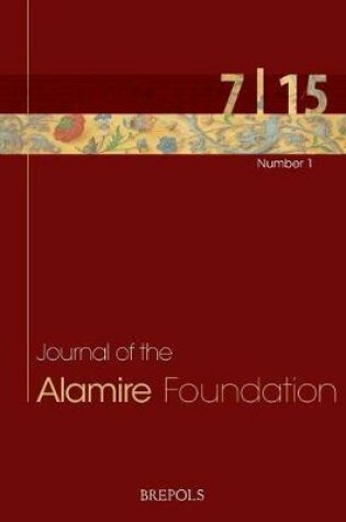 Cover of Journal of the Alamire Foundation 7/1 - 2015