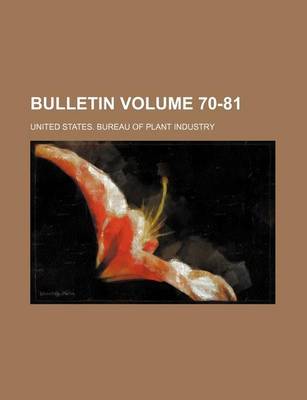 Book cover for Bulletin Volume 70-81