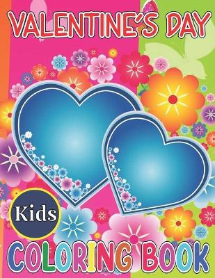 Book cover for Valentine's day kids coloring book