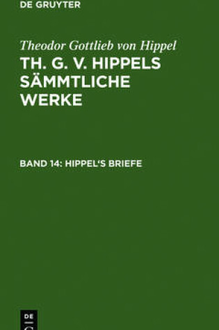 Cover of Hippel's Briefe