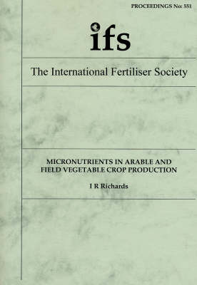 Book cover for Micronutrients in Arable and Field Vegetable Crop Production