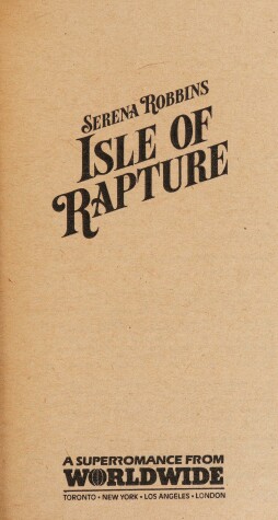 Book cover for Isle Of Rapture