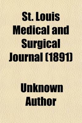 Book cover for St. Louis Medical and Surgical Journal (1891)