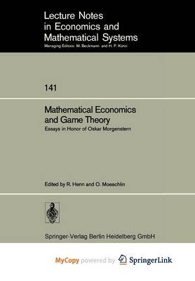 Cover of Mathematical Economics and Game Theory