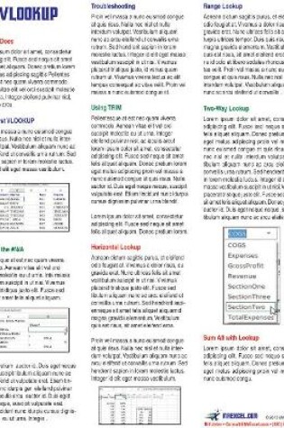 Cover of Excel VLOOKUP Laminated Tip Card