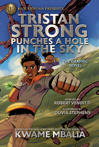 Book cover for Rick Riordan Presents: Tristan Strong Punches a Hole in the Sky, The Graphic Novel