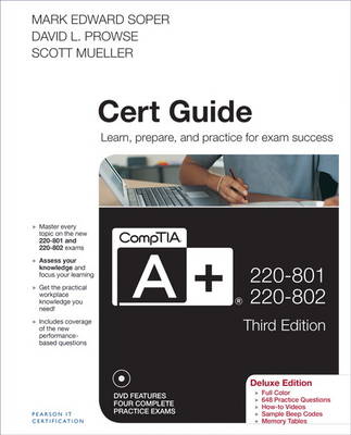 Book cover for CompTIA A+ 220-801 and 220-802 Cert Guide MyITCertificationlab -- Access Card