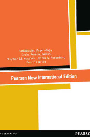 Cover of Introducing Psychology Pearson New International Edition, plus MyPsychLab without eText