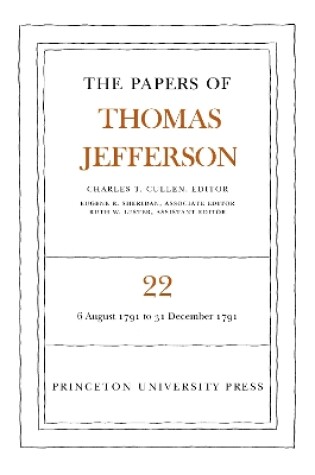 Cover of The Papers of Thomas Jefferson, Volume 22