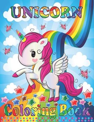 Book cover for Unicorn Coloring Book