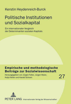 Cover of Politische Institutionen Und Sozialkapital