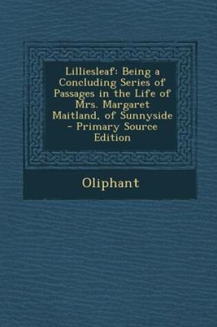 Cover of Lilliesleaf