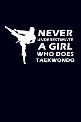 Book cover for Never Underestimate A Girl Who Does Taekwondo