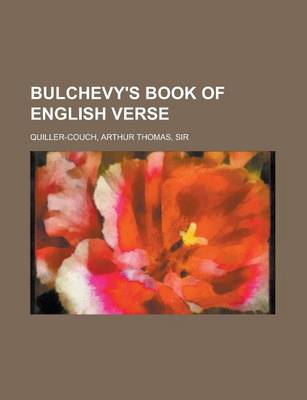 Book cover for Bulchevy's Book of English Verse