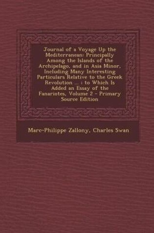 Cover of Journal of a Voyage Up the Mediterranean