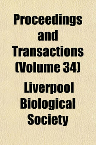 Cover of Proceedings and Transactions (Volume 34)
