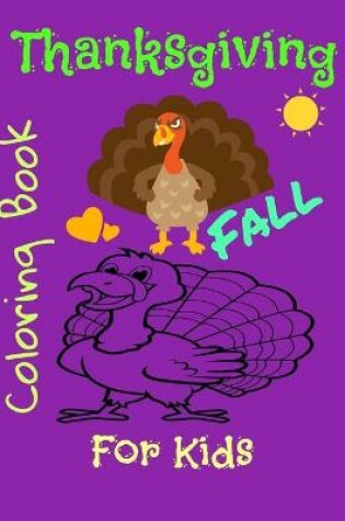 Cover of Thanksgiving and fall coloring book for kids