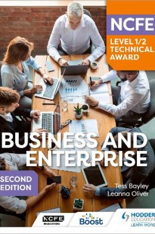 Cover of NCFE Level 1/2 Technical Award in Business and Enterprise Second Edition