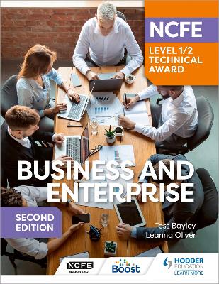 Book cover for NCFE Level 1/2 Technical Award in Business and Enterprise Second Edition