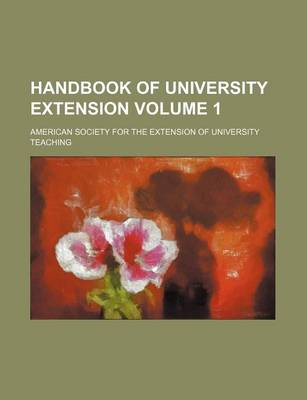 Book cover for Handbook of University Extension Volume 1