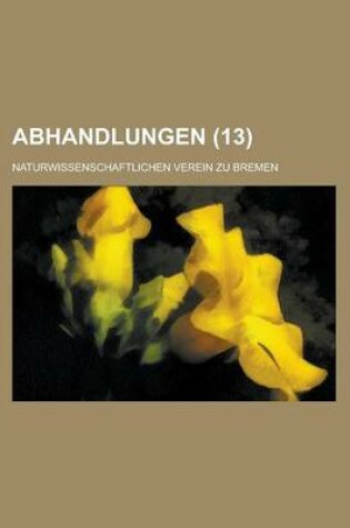 Cover of Abhandlungen (13)