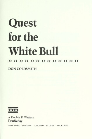 Cover of Quest for the White Bull