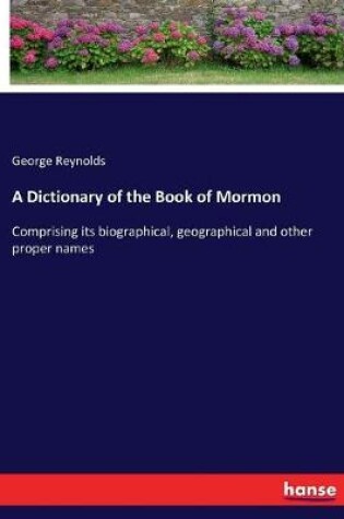 Cover of A Dictionary of the Book of Mormon