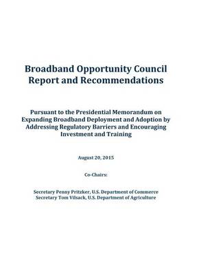 Book cover for Broadband Opportunity Council Report and Recommendations