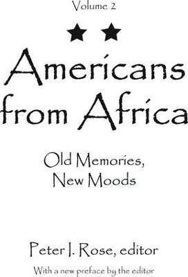 Book cover for Americans from Africa