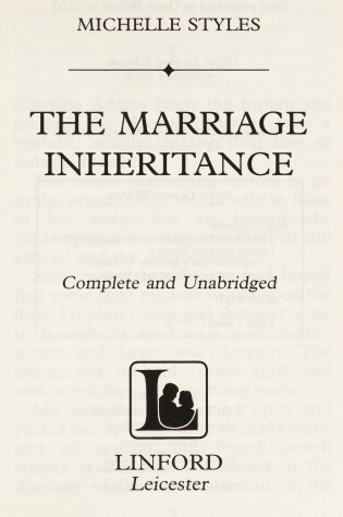 Cover of The Marriage Inheritance