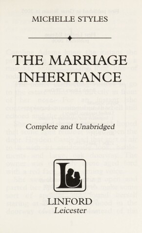 Book cover for The Marriage Inheritance