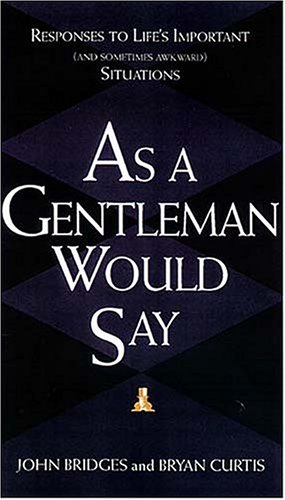 Book cover for As a Gentleman Would Say