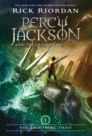 Book cover for Percy Jackson and the Olympians, Book One: The Lightning Thief