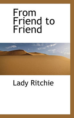 Book cover for From Friend to Friend