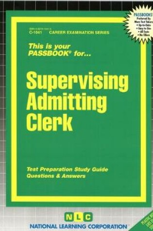 Cover of Supervising Admitting Clerk