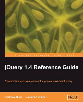 Book cover for jQuery 1.4 Reference Guide