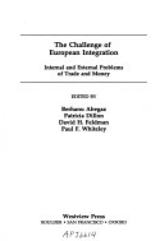 Cover of The Challenge Of European Integration